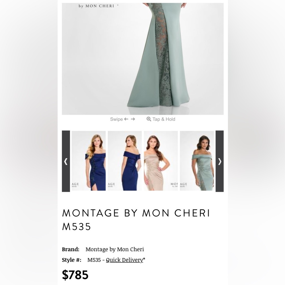 Montage by Mon Cheri M535 Formal Gown - Picture 16 of 16